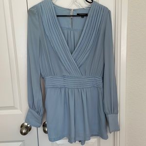 Baby Blue Formal Romper